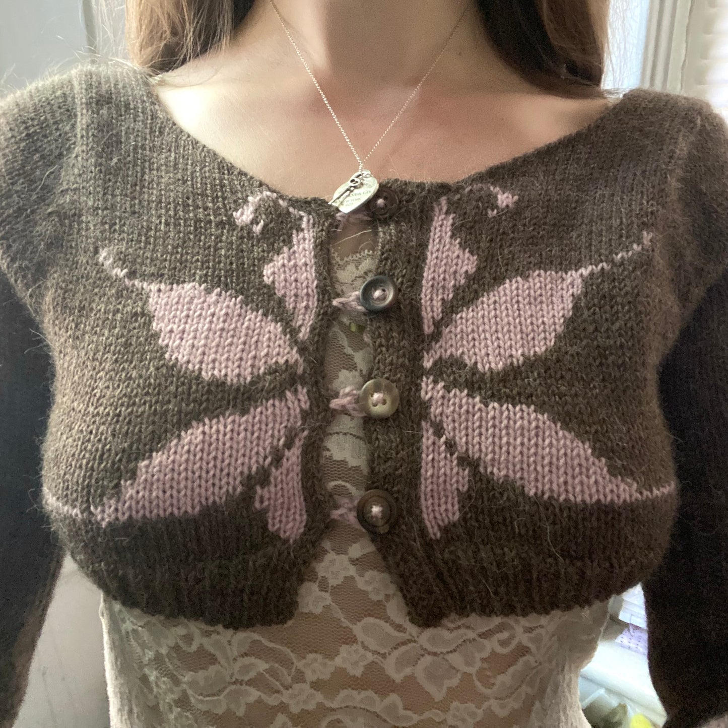 orchid cardigan