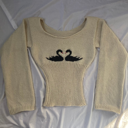 natural swan sweater