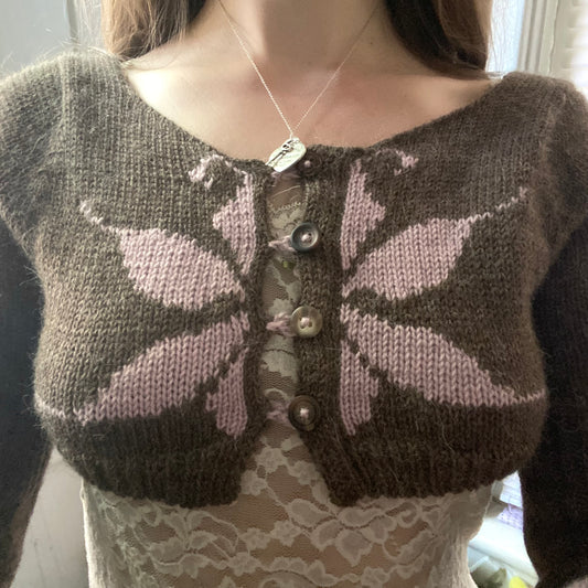 orchid cardigan