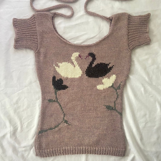 custom mohair swan